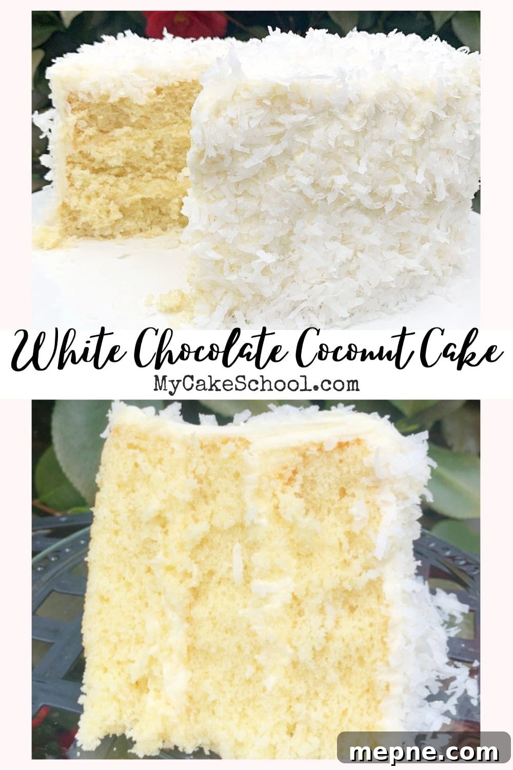 White Chocolate Coconut Cake