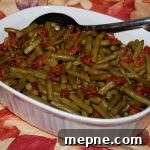 Smothered green beans recipe