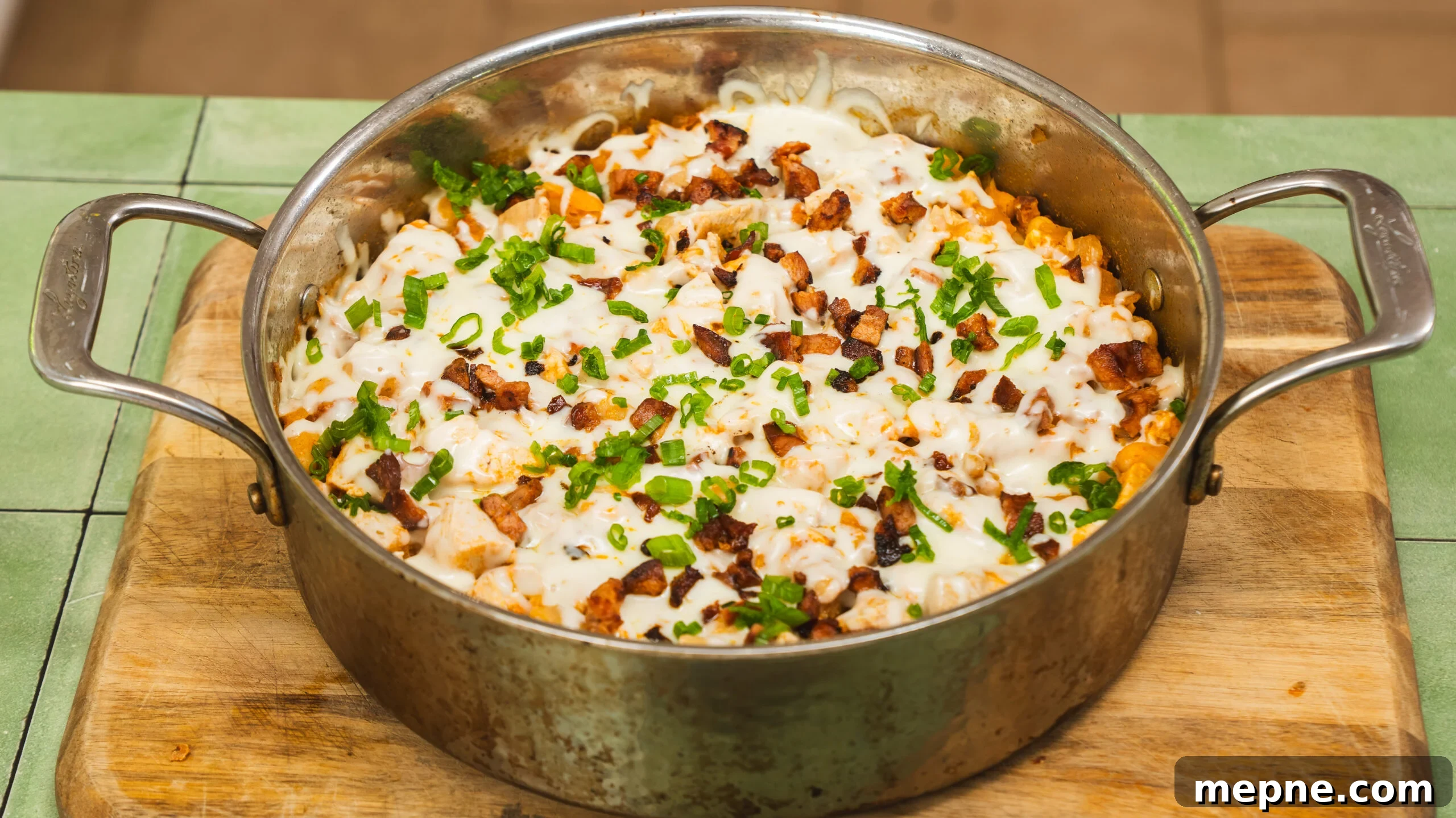 20-Minute Cheesy Chicken and Rice with Chorizo 9 One pot cheesy chicken and rice