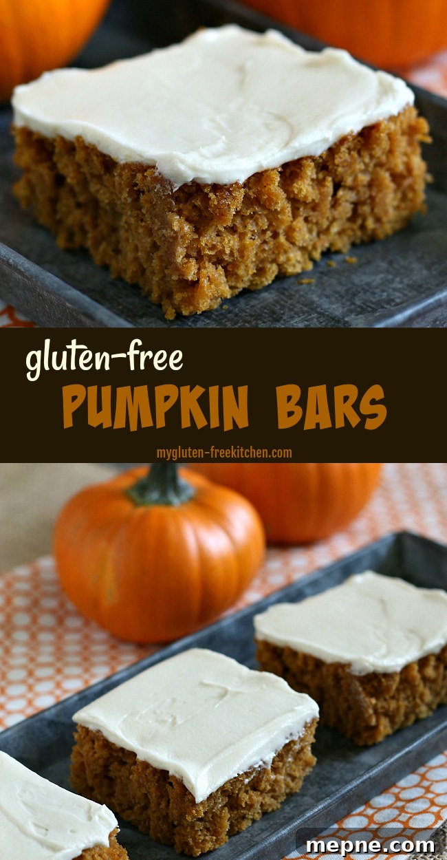 Gluten-Free Pumpkin Bars with Cream Cheese Frosting Recipe 8 Gluten-free Pumpkin Bars with Cream Cheese Frosting Recipe