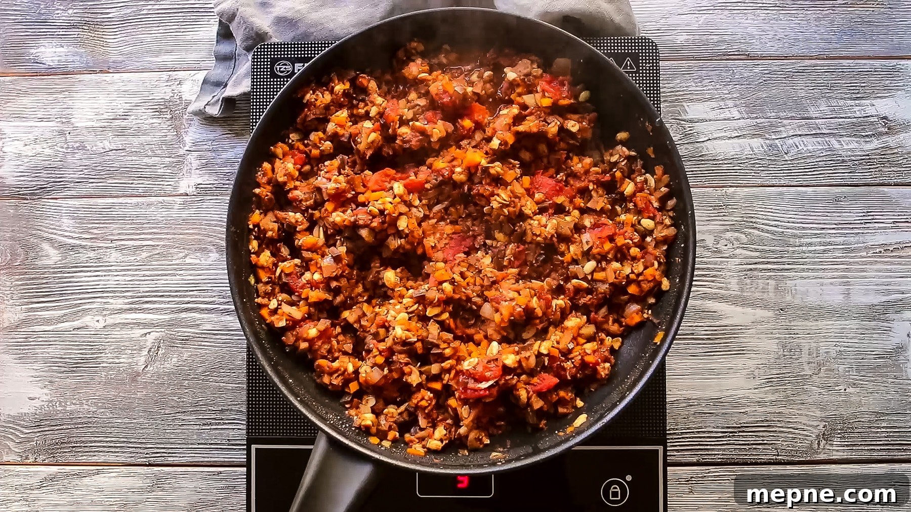 Tempeh Filling for Eggplant Lasagna.
