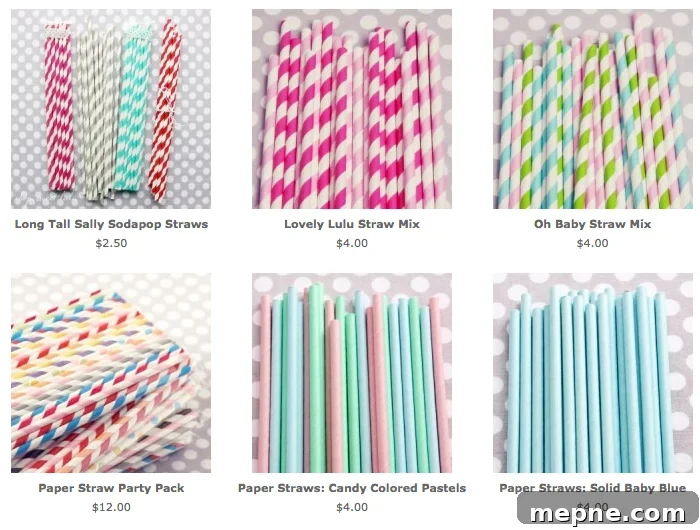 straws Colorful straws listed on website