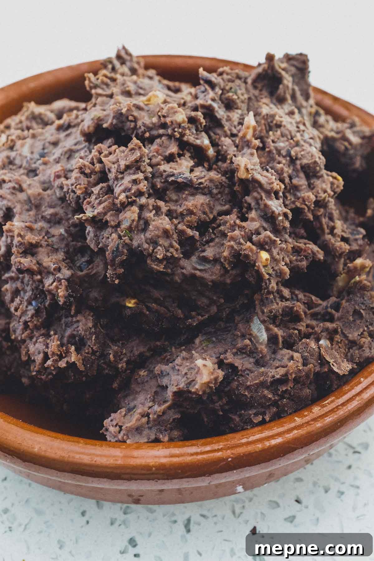 Mexican Tlayudas Black beans, pureed and refried for Mexican tlayudas