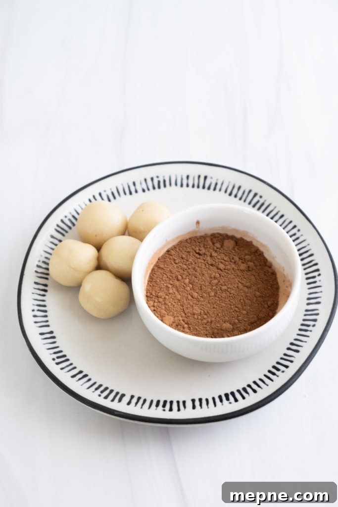 Homemade Marzipan Recipe Without Eggs or Cooking 24 Marzipan pieces coated in cocoa