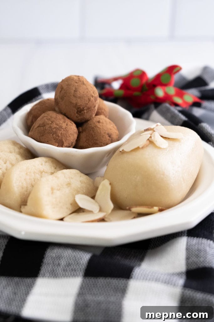 Homemade Marzipan Recipe Without Eggs or Cooking 4 Slices of homemade marzipan