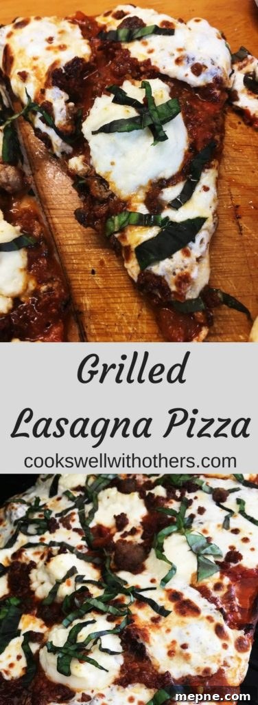 Grilled Lasagna Pizza