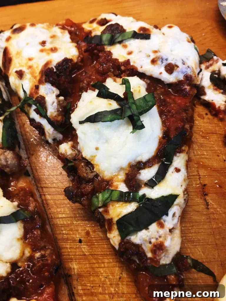 Grilled Lasagna Pizza