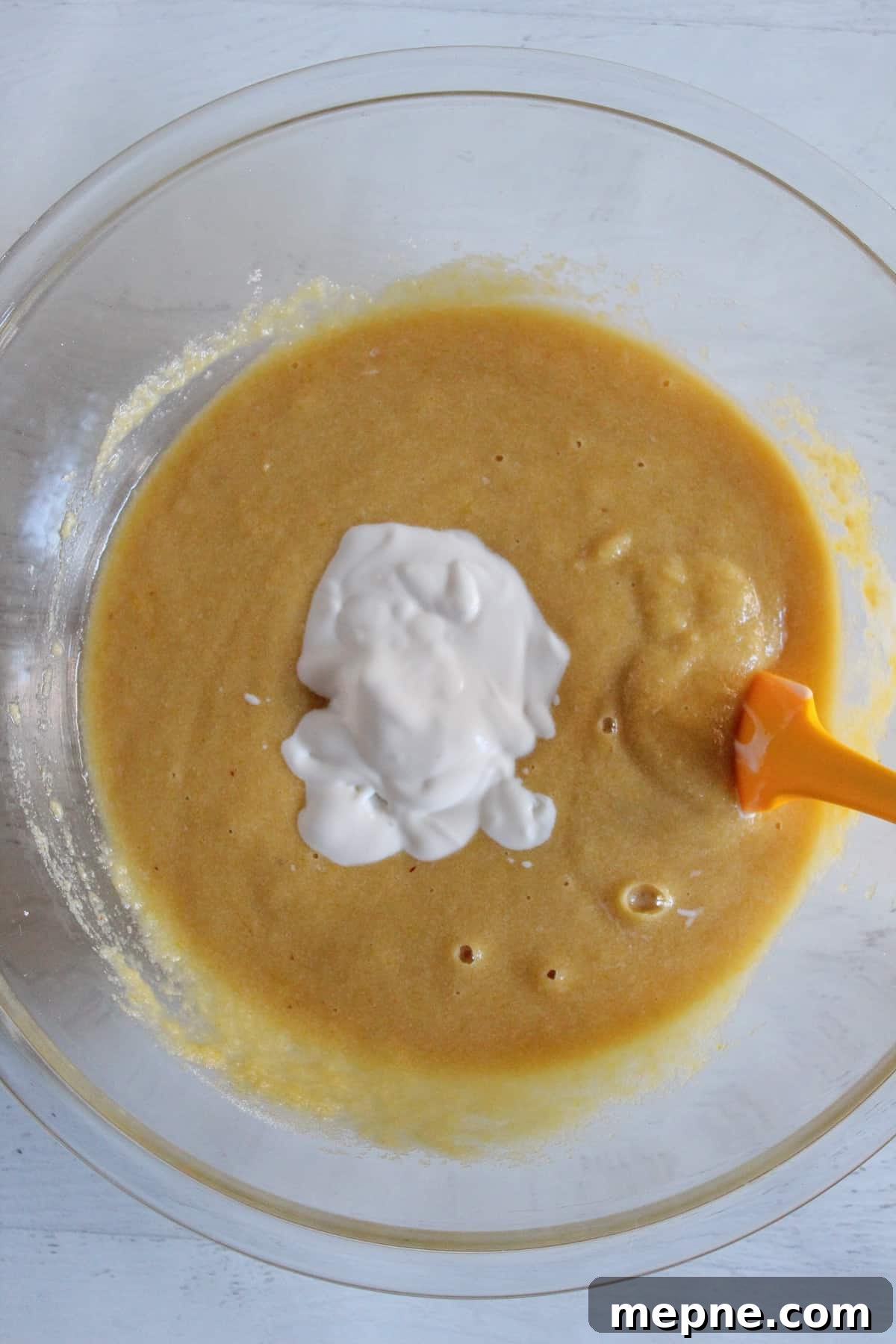 Moist Almond Flour Coffee Cake Recipe: Gluten-Free, Dairy-Free 8 coffee cake batter in a bowl
