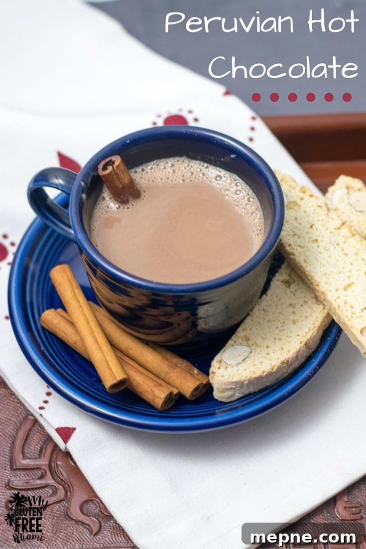 Peruvian Hot Chocolate Recipe with Cinnamon and Allspice 2 peruvian-hot-chocolate_pin