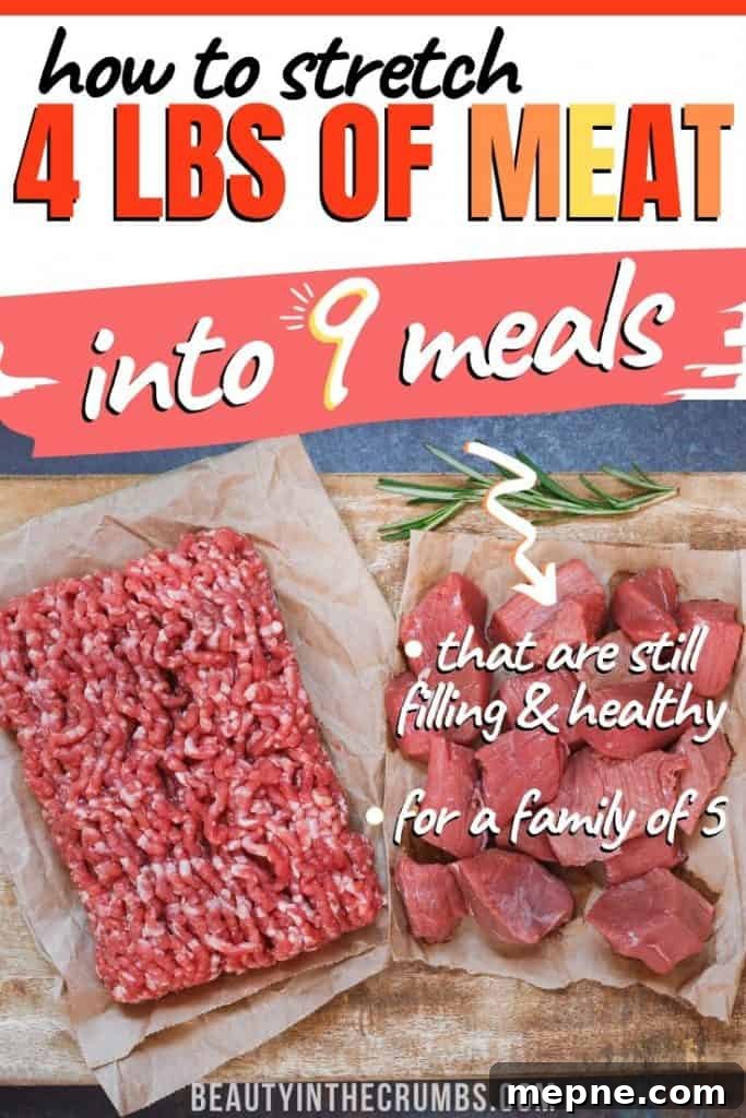 meals to stretch meat to make it last longer in a healthy meal plan