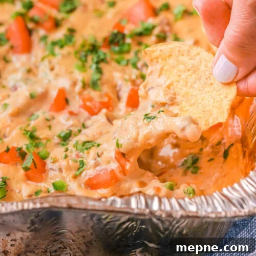 Smoked Side Dishes for BBQ and Cookouts 15 Cheesy queso dip with chips