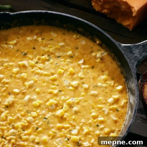 Smoked Side Dishes for BBQ and Cookouts 29 A skillet filled with corn and cheese