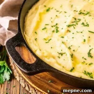 Smoked Side Dishes for BBQ and Cookouts 34 Mashed potatoes in a cast iron skillet