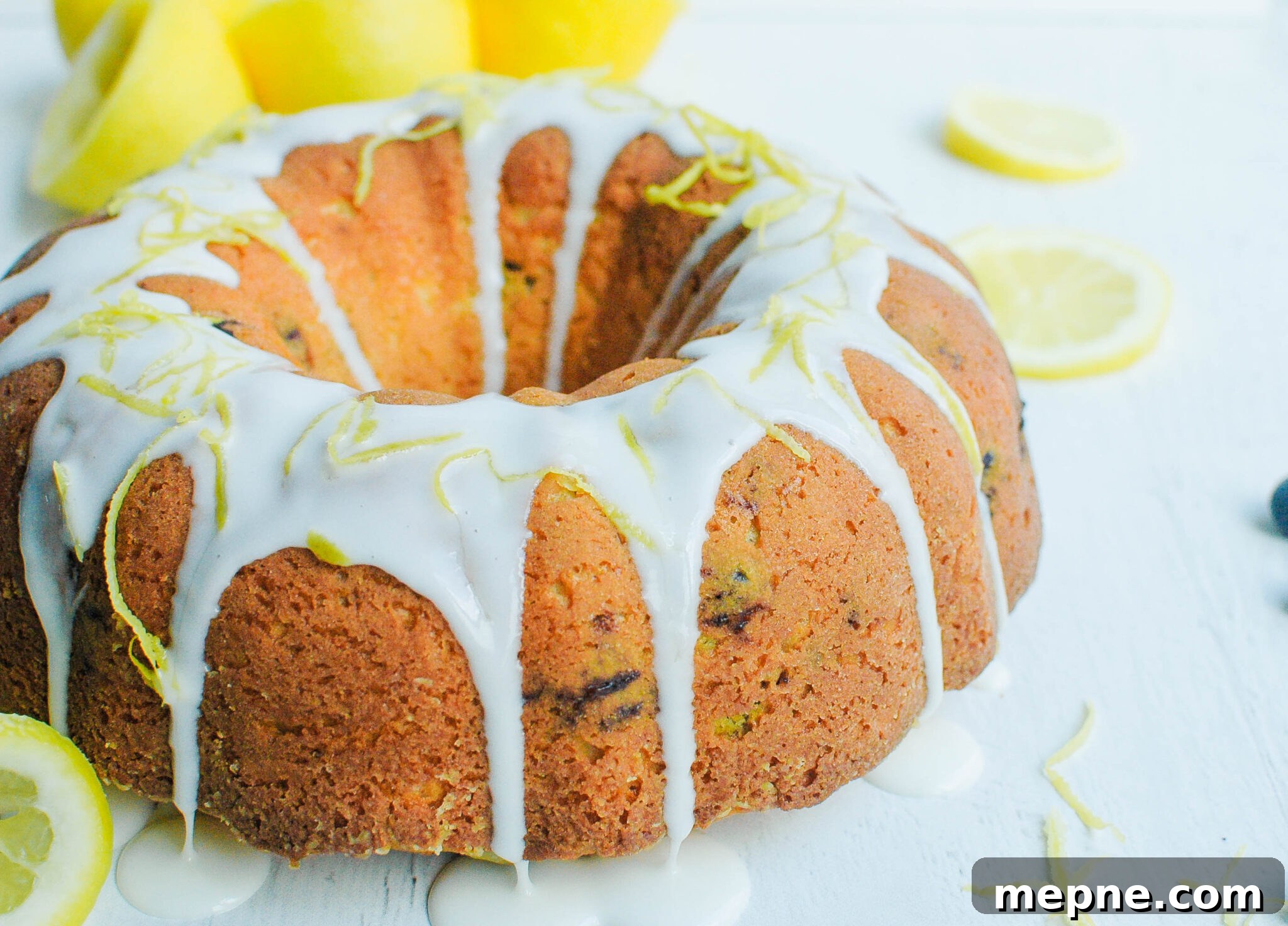 Lemon Blueberry Bundt Cake Recipe with Zesty Glaze 2 Blueberry Lemon Bundt Cake
