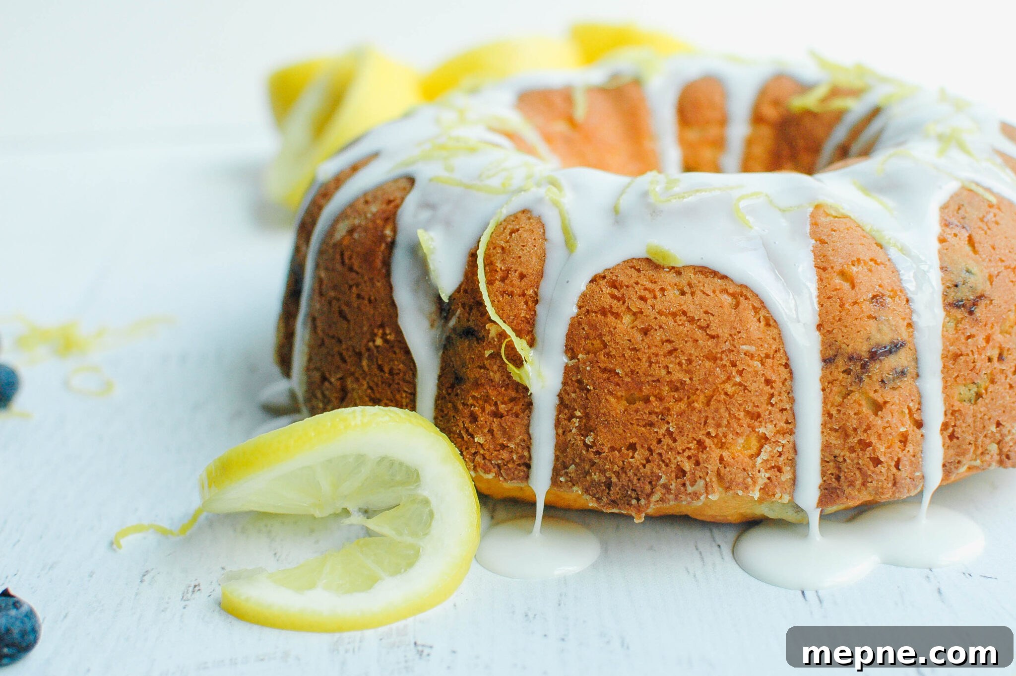 Lemon Blueberry Bundt Cake Recipe with Zesty Glaze 4 Blueberry Lemon Bundt Cake
