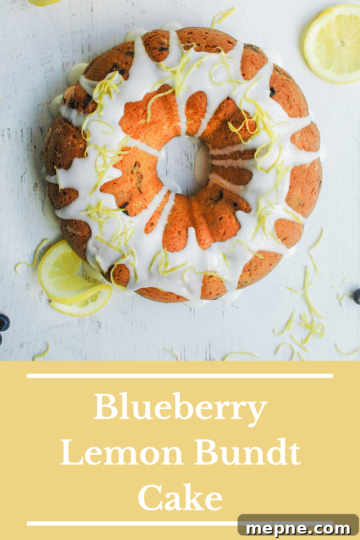 Lemon Blueberry Bundt Cake Recipe with Zesty Glaze 6 Blueberry Lemon Bundt Cake - bright lemon glaze and fresh blueberries