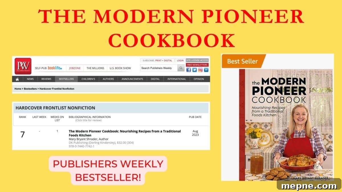 Modern Pioneer Cookbook Makes Publishers Weekly Bestseller List 2 The Modern Pioneer Cookbook debuting on the Publisher's Weekly Hardcover Frontlist Nonfiction List.