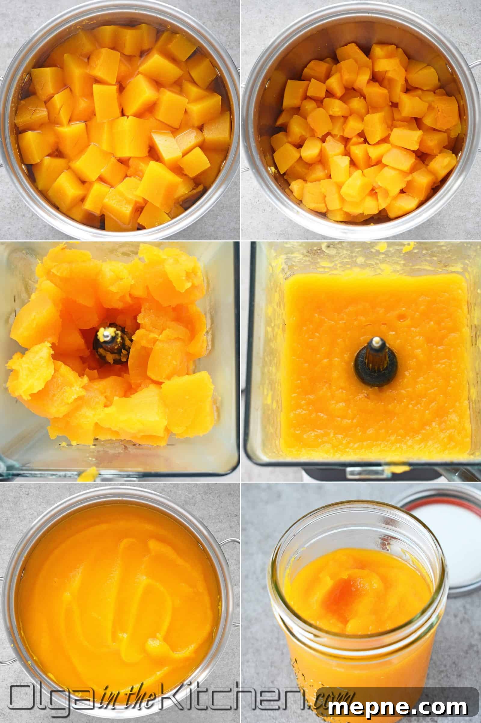 Homemade Pumpkin Puree: simple and easy way to have light in texture and fresh pumpkin puree. making pumpkin puree at home