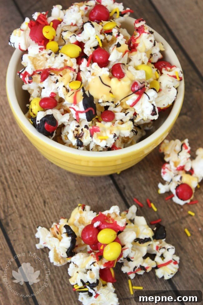 Incredibles Themed Popcorn Treat - Mom vs the Boys