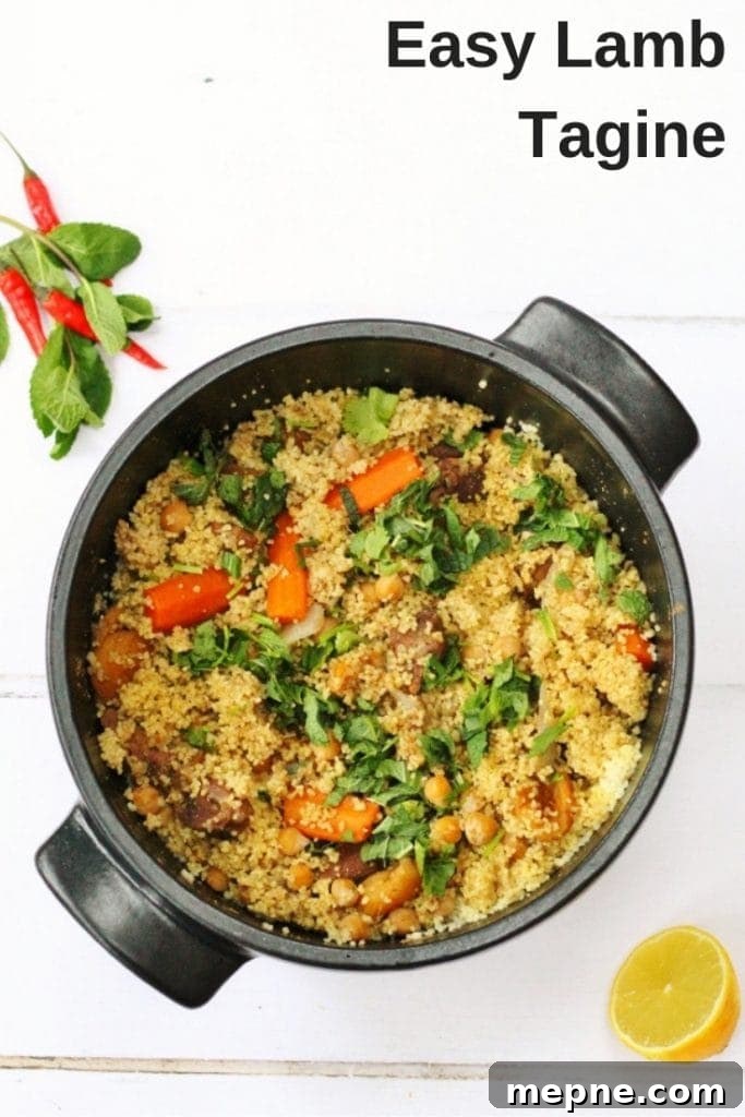 One-Pot Moroccan Lamb Tagine for Flavorful Weeknights 7 Easy lamb tagine pin image