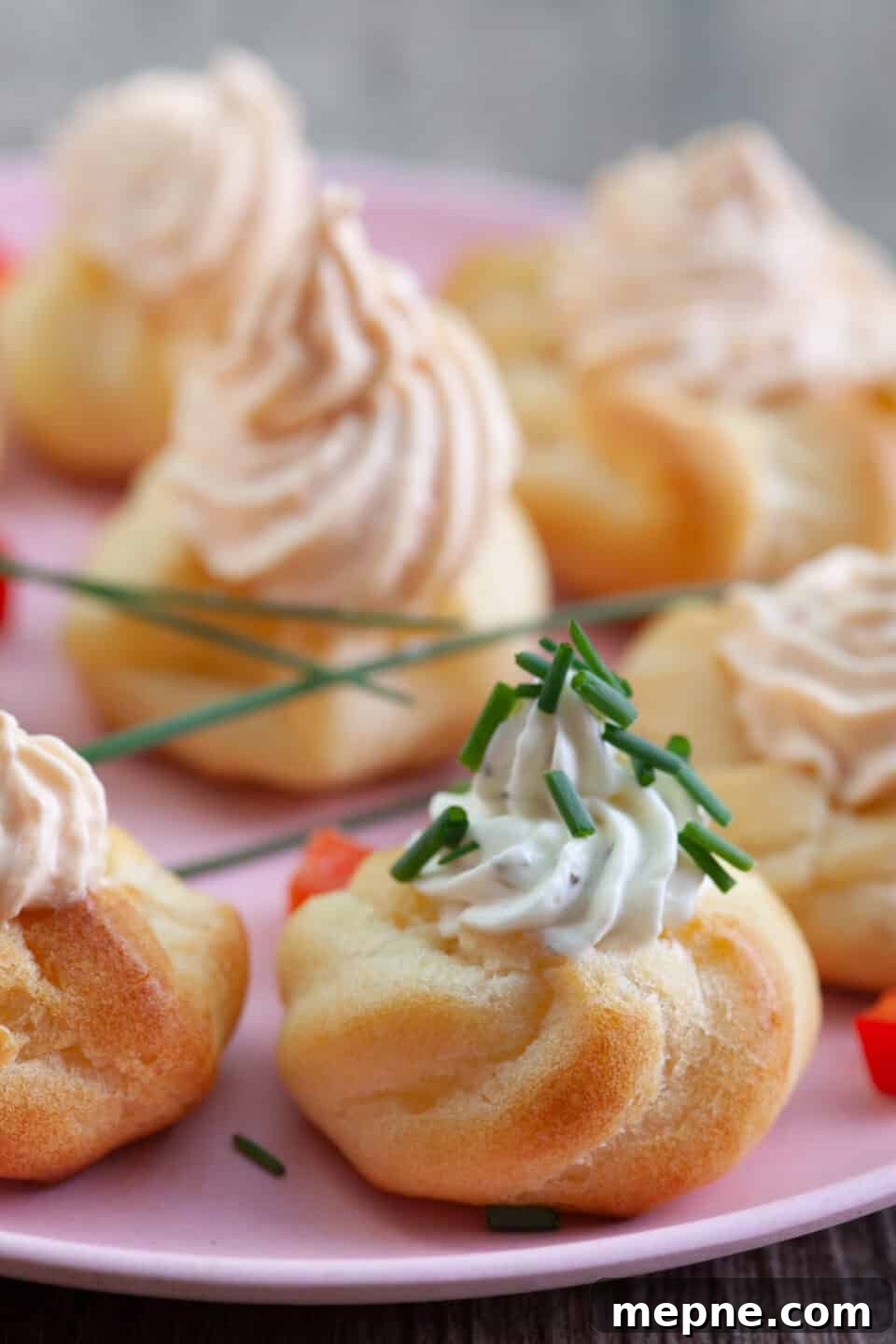 Savory Cream Cheese Filled Profiteroles Recipe 5 Cream Cheese Cream Puffs