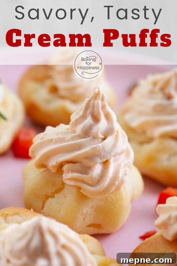 Savory Cream Cheese Filled Profiteroles Recipe 6 Savory profiteroles are excellent finger food. This spicy cream puff recipe guarantees that your choux pastry will succeed.