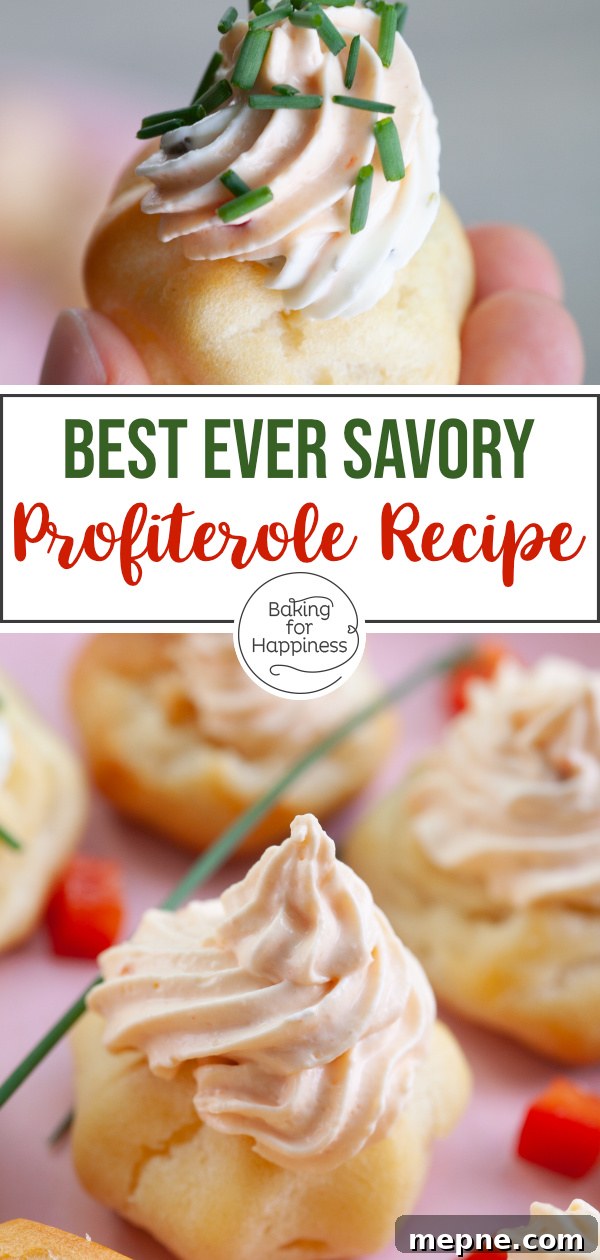 Savory profiteroles are excellent finger food. This spicy cream puff recipe guarantees that your choux pastry will succeed.