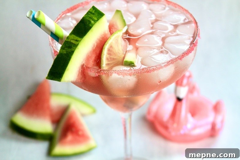 pink watermelon margarita