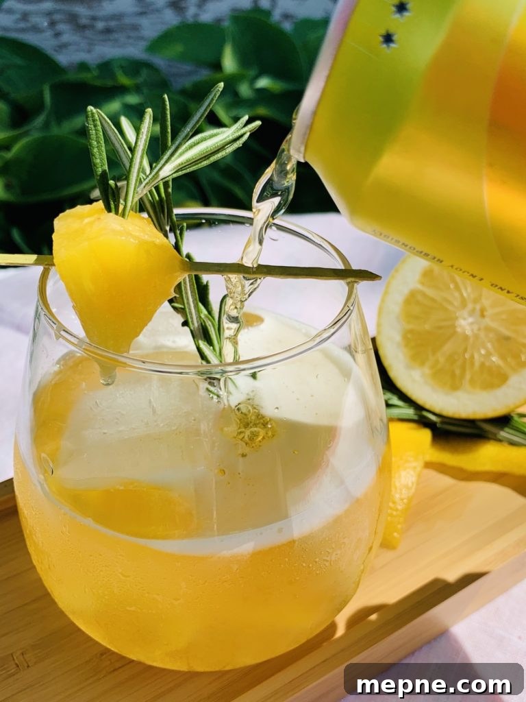 summer tequila cocktail with pineapple