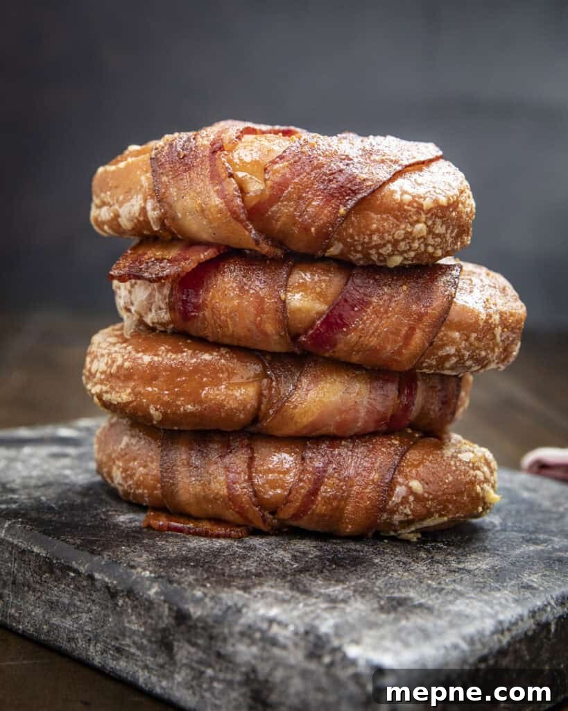 smoked bacon wrapped honey buns