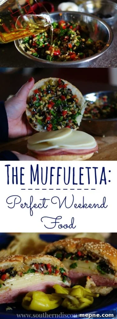 Perfect weekend sandwich and game day food. Packed with salami, ham, and olive salad, it is a favorite New Orleans tradition.