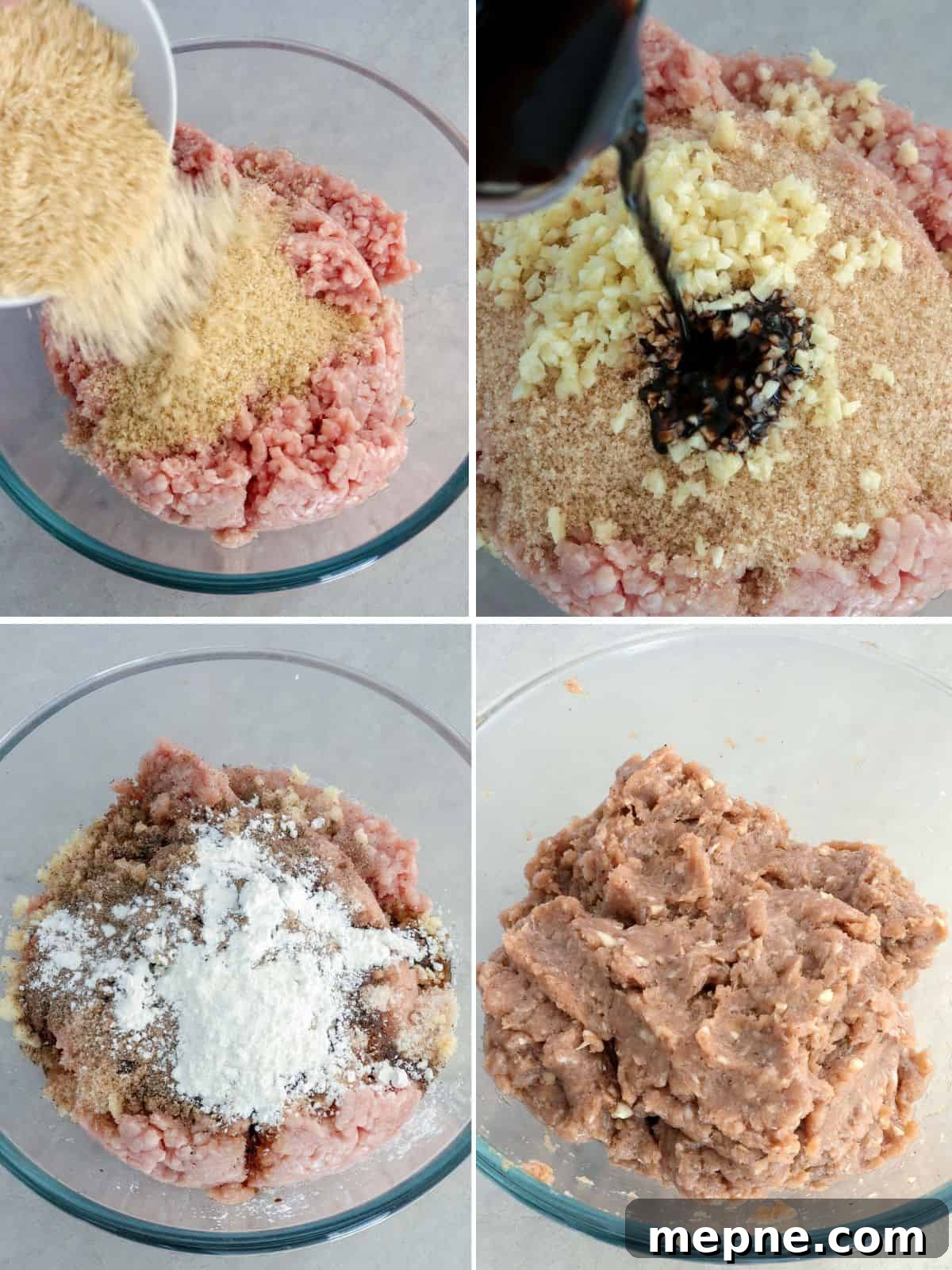 Filipino Skinless Longganisa Recipe for Homemade Sausage 4 mixing longganisa mixture in a bowl
