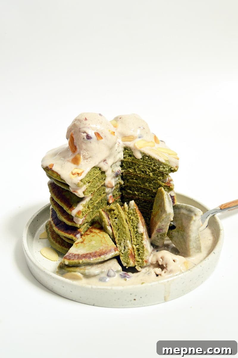 matcha pancakes