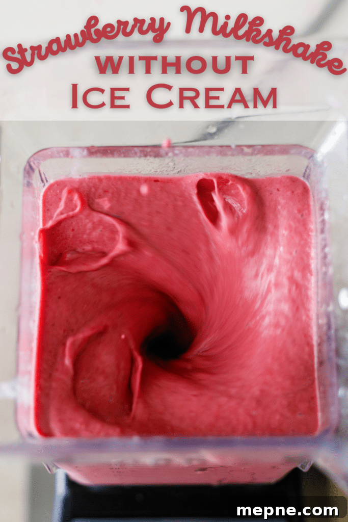 strawberry milkshake without ice cream