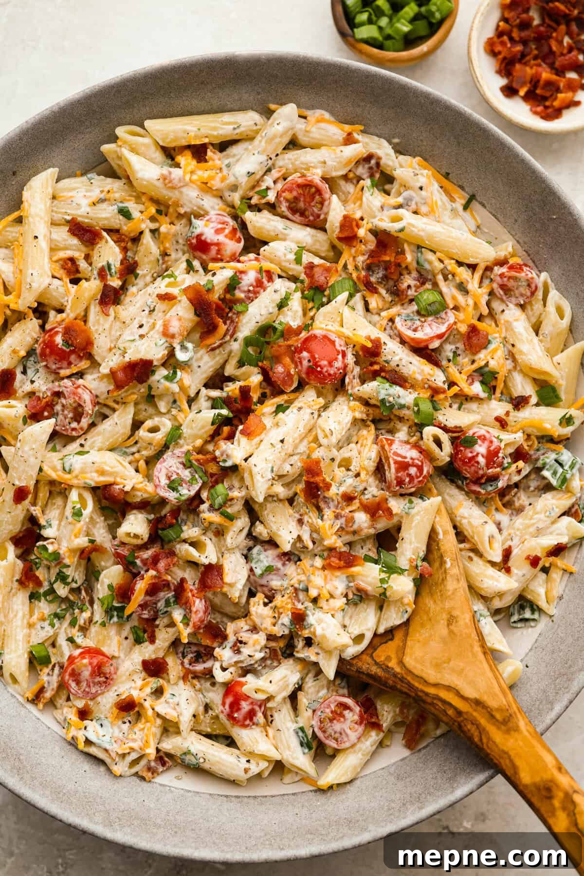 Million dollar pasta salad.