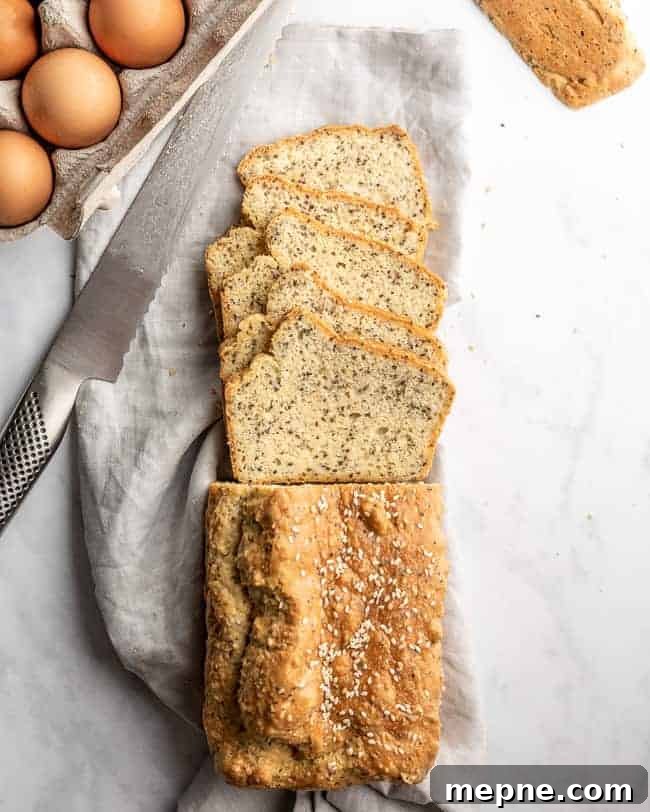 baked keto bread on cooling rack