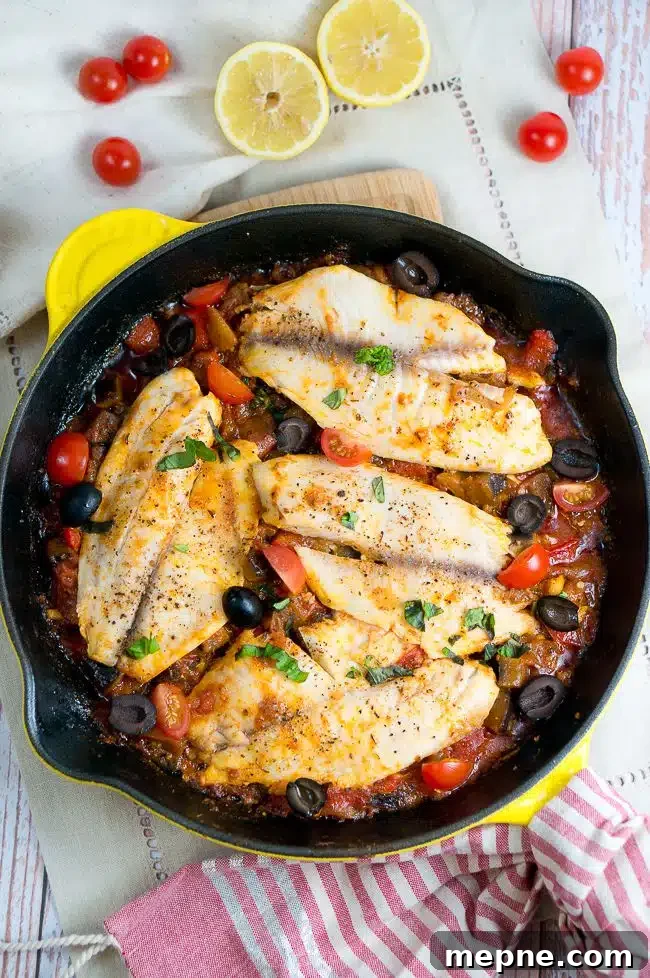 One Skillet Tilapia Caponata Recipe 2 One Skillet Tilapia Caponata