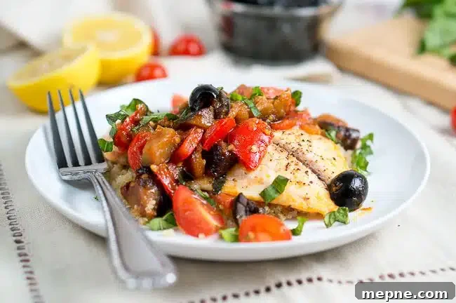 One Skillet Tilapia Caponata Recipe 3 One Skillet Tilapia Caponata