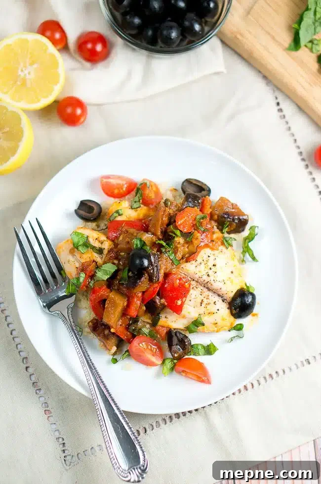 One Skillet Tilapia Caponata Recipe 6 One Skillet Tilapia Caponata