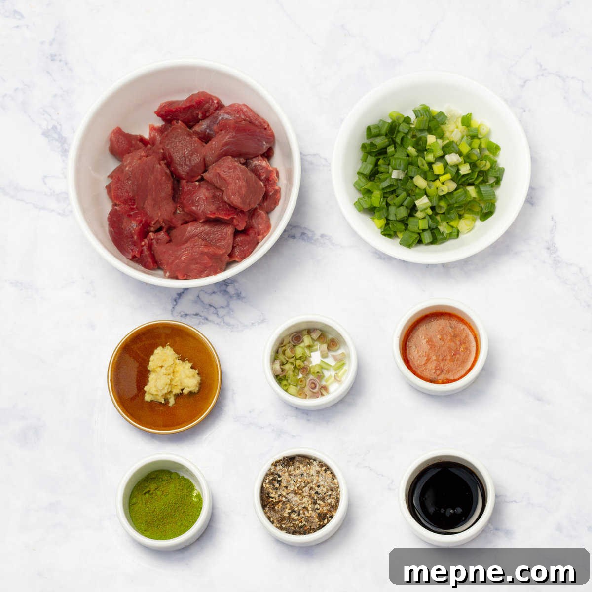 Green Tea-Marinated Beef Skewers 3 Green Tea Beef Kebabs Ingredients