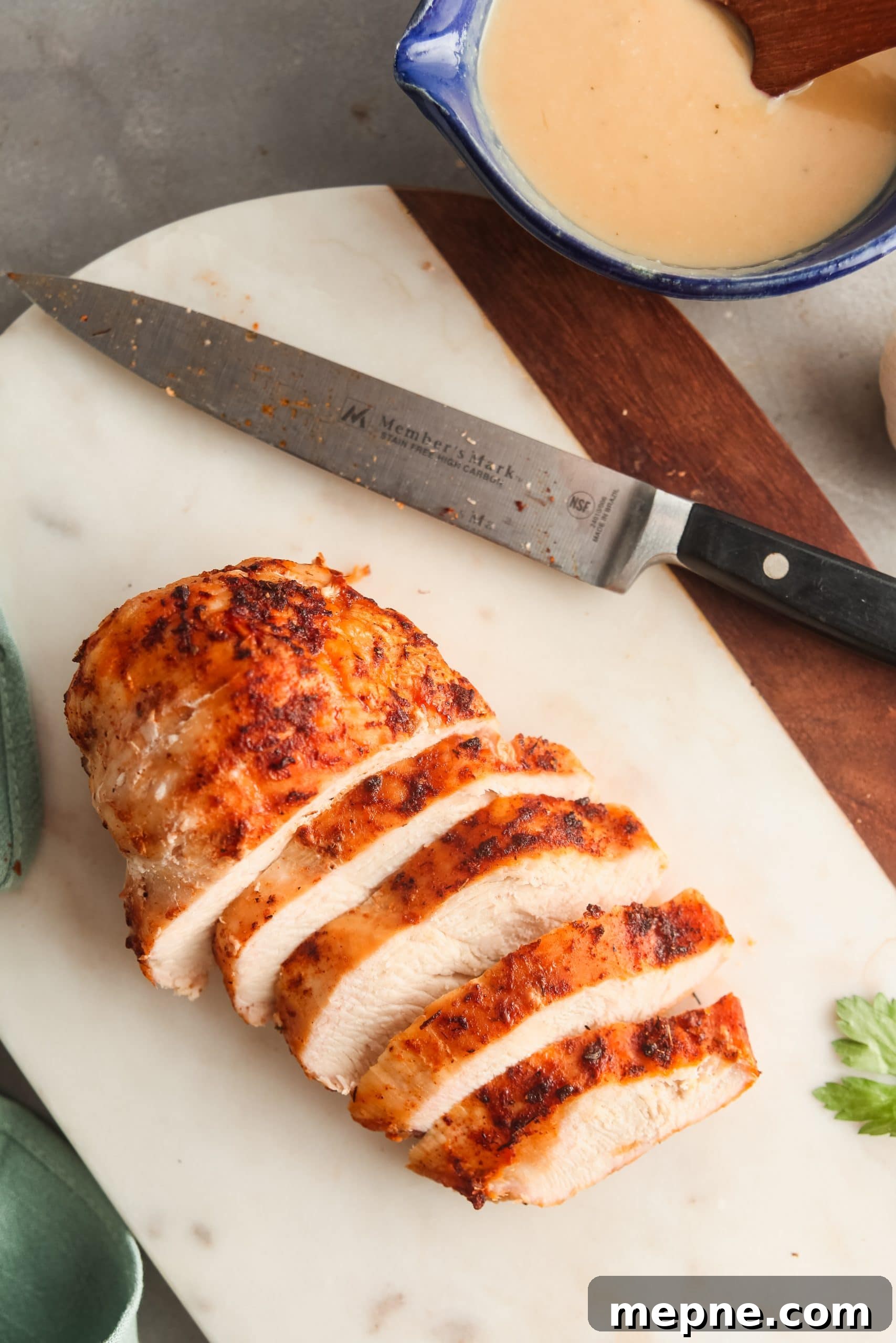 Grilled chicken with miso sauce.