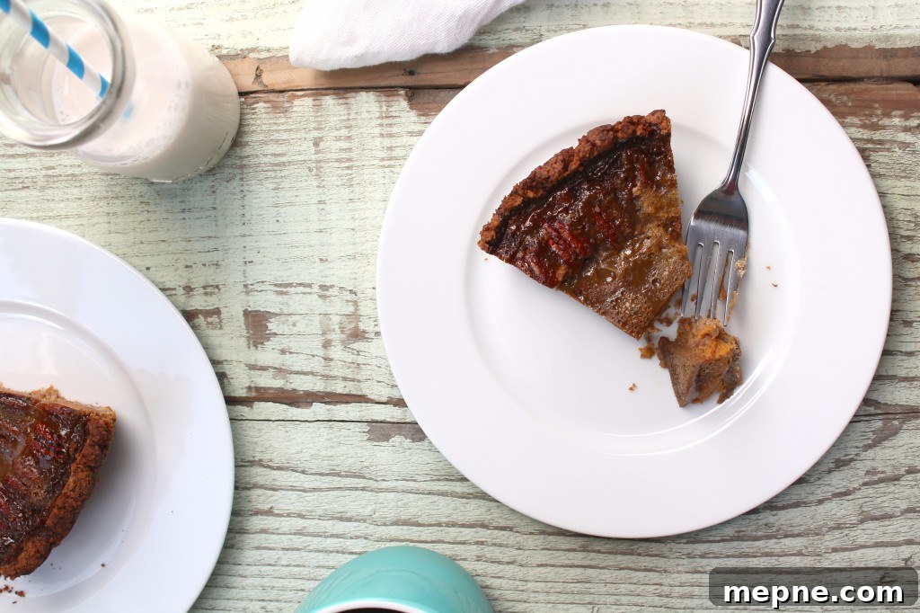 Sweet Potato Pecan Pie Recipe for Thanksgiving 2 sweet potato pecan pie closeup