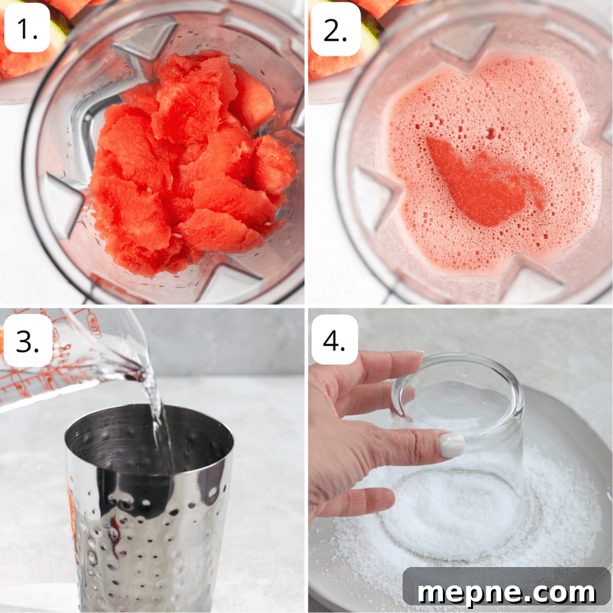 1800 Tequila Watermelon Margarita Recipe 4 steps to make watermelon margaritas