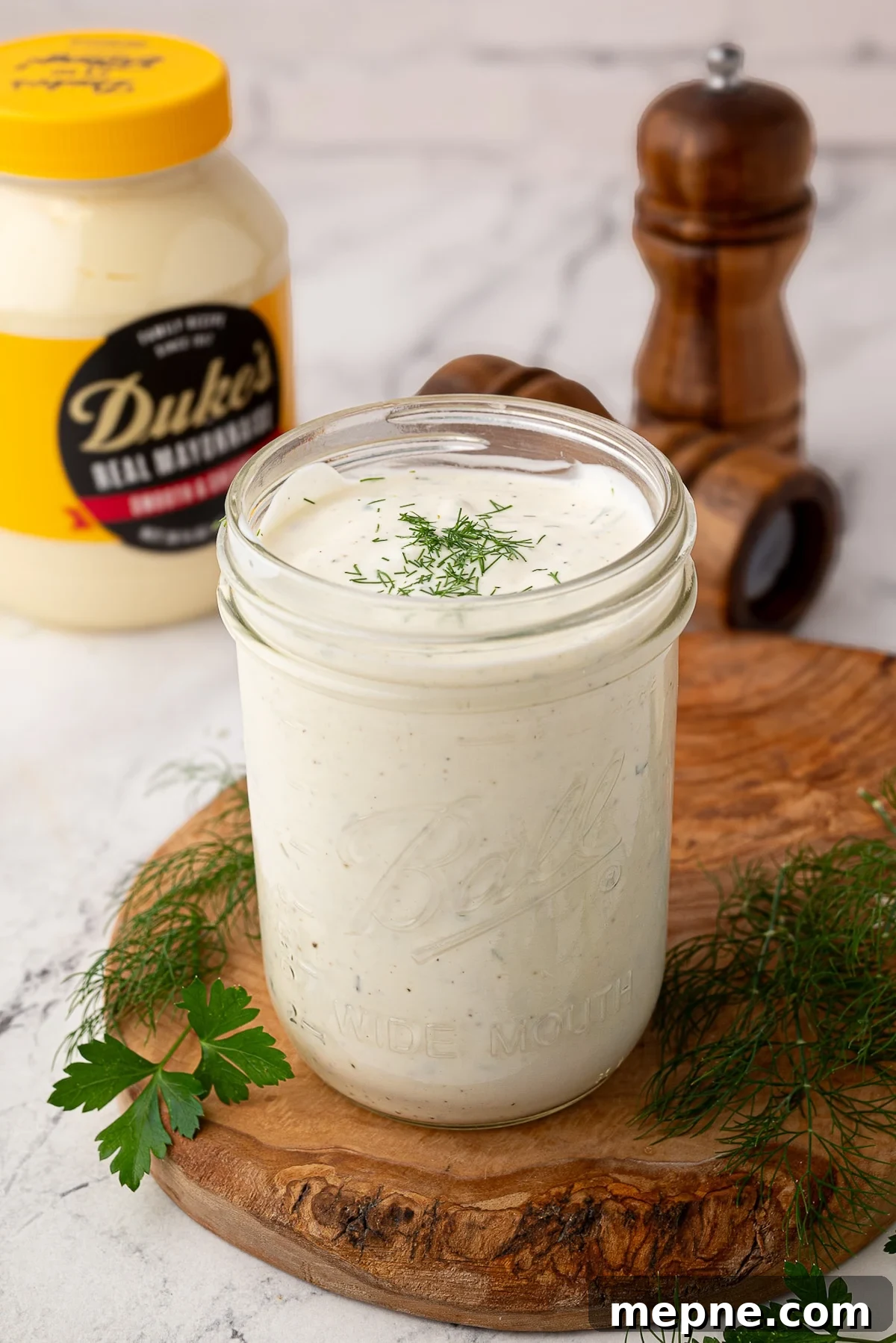 How to Make Creamy Buttermilk Ranch Dressing 5 ranch dressing made with duke's mayonnaise