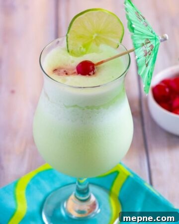 Midori Colada Cocktail