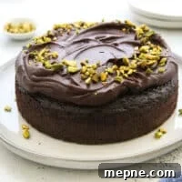 Moist Chocolate Olive Oil Cake Recipe 7 chocolate olive oil cake on plate