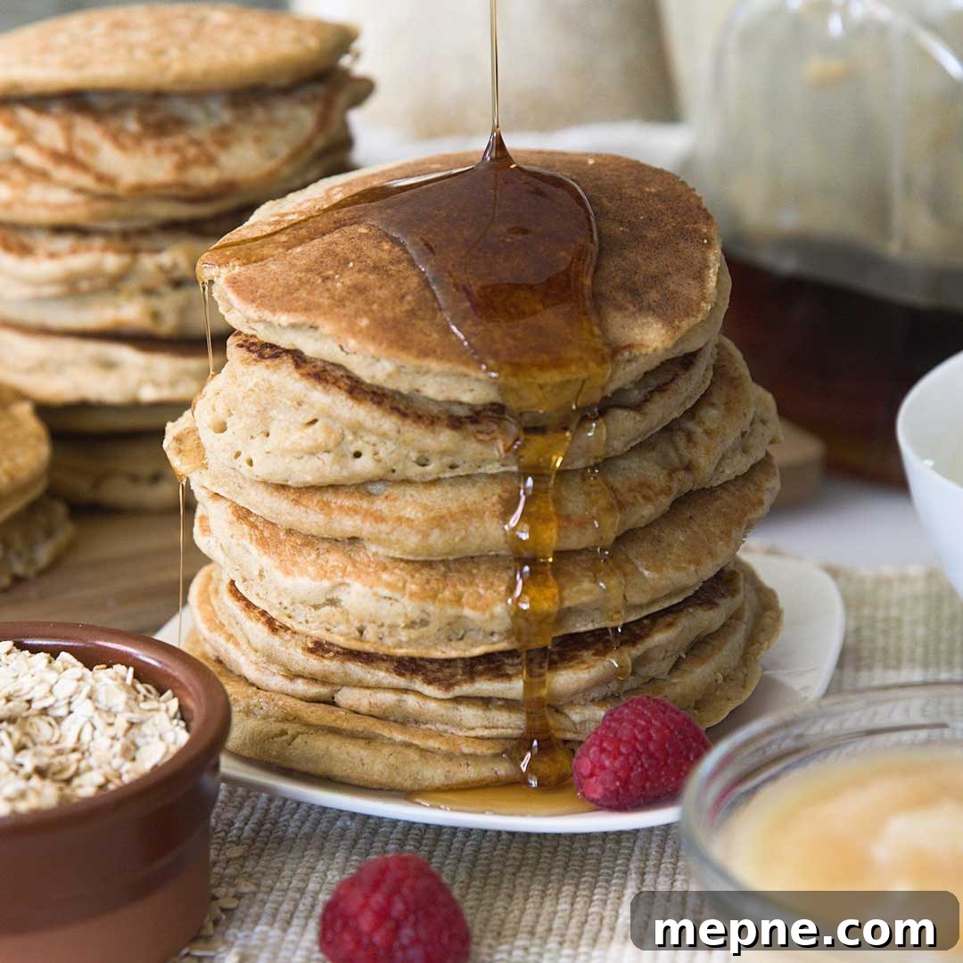 Fluffy Gluten-Free Oat Flour Pancake Recipe 2 the best recipe for light and fluffy oat pancakes that are gluten free and naturally sweet
