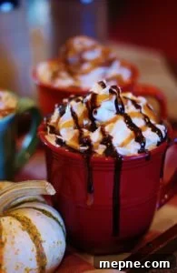Homemade fall coffee creamer for a Thanksgiving coffee bar