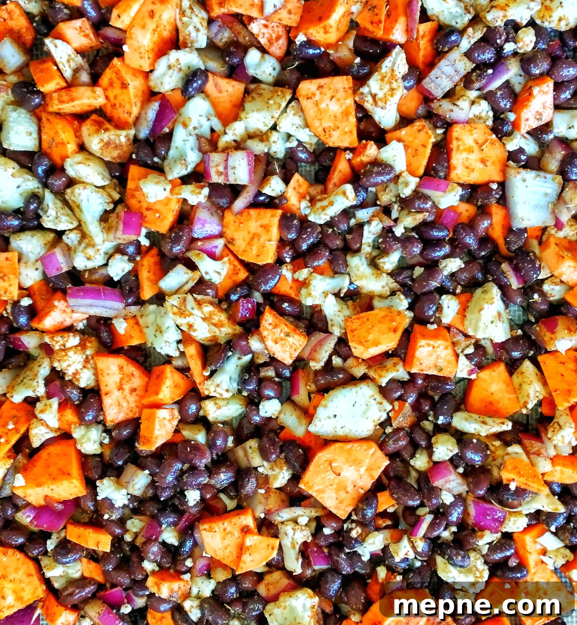 Vegan Tacos Recipe for Flavorful Plant Based Dinners 3 Sheet pan of roasted cauliflower and black bean tacos