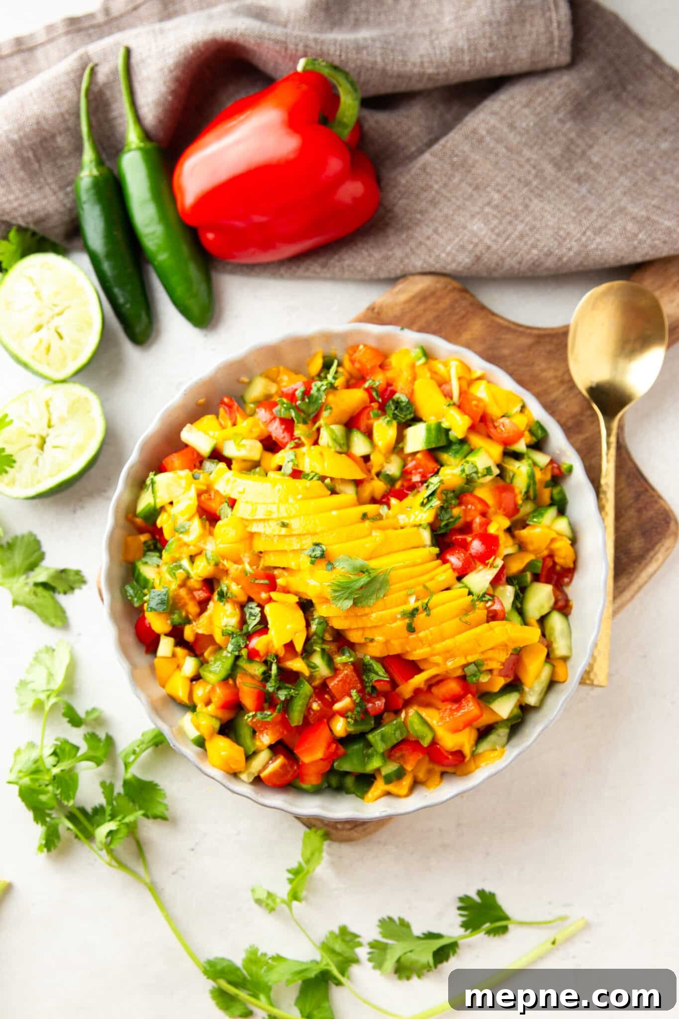 Fresh Mango Salsa Recipe: Sweet, Zesty, Bright 4 Mango salsa closeup
